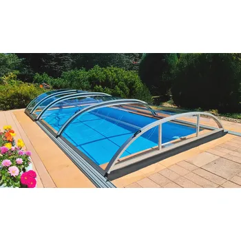 Zastřešení bazénu SAPPHIRE - 3 moduly 380x540 + 220 cm