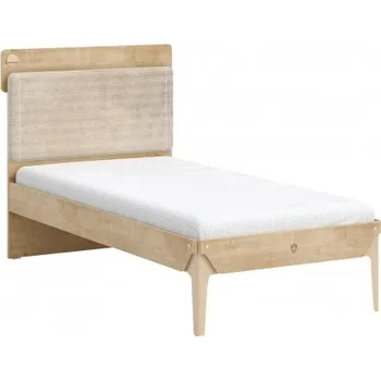 Postel Studentská postel 100x200cm s čelem a USB Cody - dub