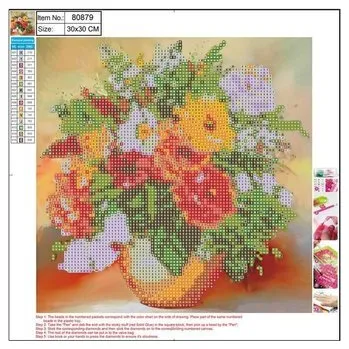 Set školních potřeb Diamentowa mozaika 5D - Flower bouquet 30x30 80879