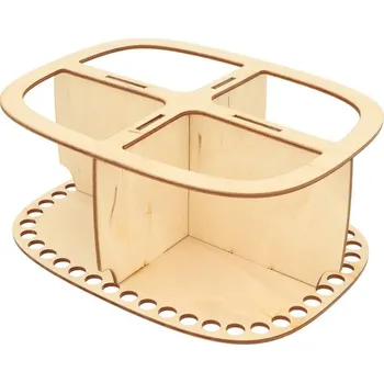 Úložný box Organizér na košík Natana 21cm 4 přihrádky