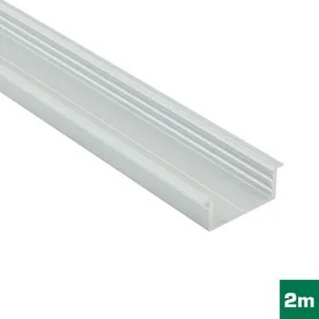 LED lišta AL profil FKU37 C20/MU24 pro LED, bez plexi, 2m, elox (AL profil FKU37 C20/MU24 pro LED, bez plexi,)