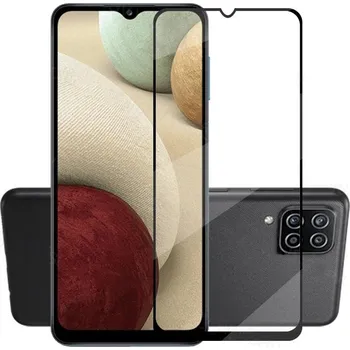 OEM 5D Full Glue tvrzené sklo Samsung Galaxy A12 / M12 černé, 5903396090233