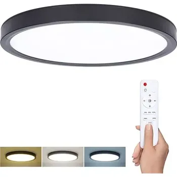 Solight LED osvětlení s dálkovým ovladačem Estela Black, 36W, 2700lm, 30cm, změna chromatičnosti, stmívatelné (Solight LED osvětlení s dálkovým ovladačem Estela Black, 36W, 2700lm, 30cm)