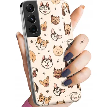 Pouzdro na mobilní telefon Zadní Kryt Hello Case pro Samsung Galaxy S22 béžový