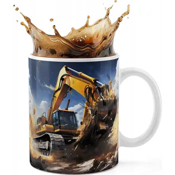 KERAMICKÝ HRNEK 330ML S POTISKEM – STAVEBNÍ STROJE