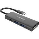 Swissten 4-in-1 USB-C PD 100W (44040201) černý