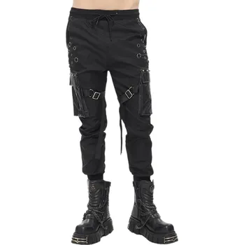 Pánské kalhoty kalhoty pánské DEVIL FASHION - Racing Into The Night Punk Studded - 3XL