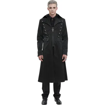 Pánský zimní kabát kabát pánský DEVIL FASHION - Gothic Basic - M