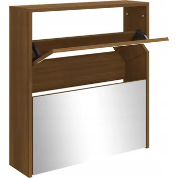 Botník Botník VidaXL 63 x 67 x 17 cm dub