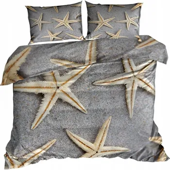 Povlečení 3D Bavlna saténové Povlečení 160x200 cm MUŠLE