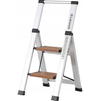 Žebřík Žebřík 2-stupňový LEMAR ze dřeva Slim Space