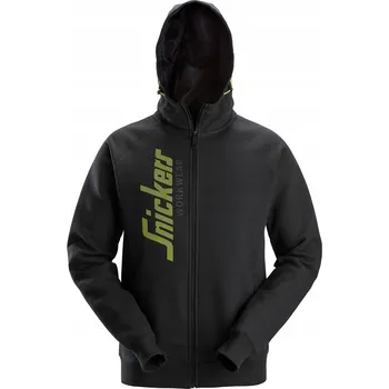 Pánská mikina Mikina Logo Snickers s kapucí na zip černá 2846 velikost XXXL