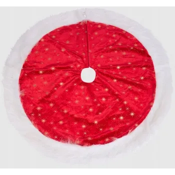 Vánoční dekorace KOBEREC PODLOŽKA KRYT POD VÁNOČNÍ STROMEK SUKNĚ NA STOJAN POD DÁRKY PR.105