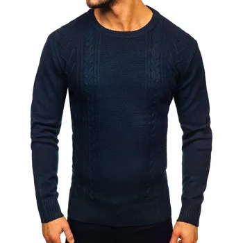 Pánský svetr Denley svetr modrý kulatý, velikost XXL