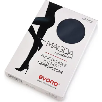Dámské punčochy Dámské punčocháče barevné Magda 40den, velké, 4 (176/116) modrá tmavá