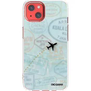 Pouzdro na mobilní telefon Picasee silikonový průhledný obal pro Apple iPhone 13 - FLIGHT PATH