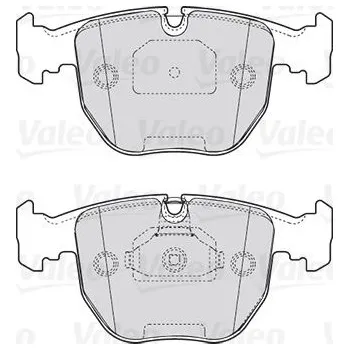 Brzdová destička Sada brzdových destiček, kotoučová brzda VALEO 301412