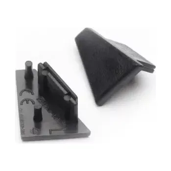 LED lišta Krytka profilu FKU60, pár, černá (Krytka profilu FKU60, pár, )