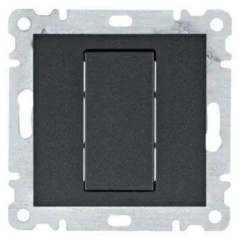 vypínač a zásuvka Kryt rámu Hager Polo WL7013 černý
