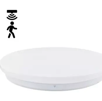 Stropní LED svítidlo UFO5 slim kulaté, 24W, IP44, 3100K + MW detektor pohybu (Stropní LED svítidlo UFO5 slim kulaté, 24W, IP44, 3100K)