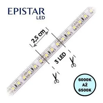 LED páska LED pásek 120LED/m, 3528, IP20, 6000 - 6500 K, bílá, 12V, 8mm, 5m (LED pásek 120LED/m, 3528, IP20, 6000 - 6500 K, bílá, 12V, 8mm)