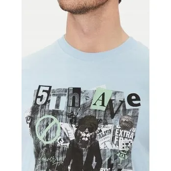 Pánské tričko Blend Pánské tričko BLEND-20717965 144121 BLUE BELL Modré