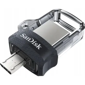 USB flash disk Flash disk SanDisk Ultra DualDrive 64 GB Micro-USB, USB 3.0 šedý