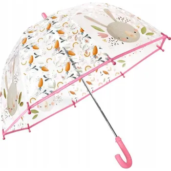 Dětský průhledný deštník proti dešti SASSI Králík (Zajíček)