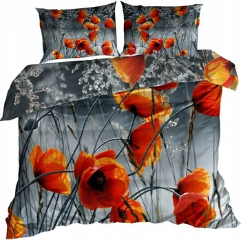 Povlečení 3D Bavlna saténové Povlečení 160x200 cm MAKI