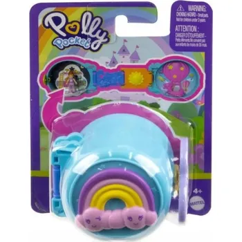 Panenka POLLY POCKET Modrý kompaktní miniset přívěsek + panenka HRD74