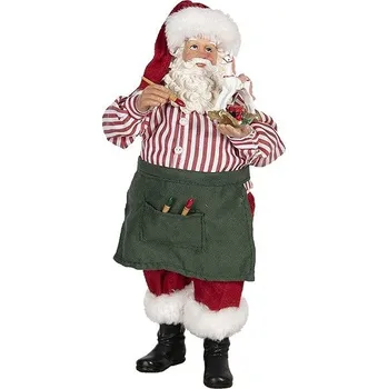 Vánoční dekorace Clayre & Eef Santa s koníkem