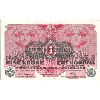 Deutsch - Österreich. 1 Krone. 1.12.1916. KK 133.
