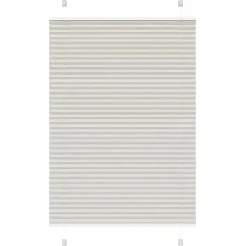 Roleta Roleta plisé světle šedá 95x100 cm Šířka látky 94,4 cm