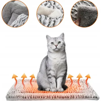 Pelíšek pro psa Samozahřívací dečka pro kočky 70 x 46 cm vyhřívaná deka pro kočky a psy Z