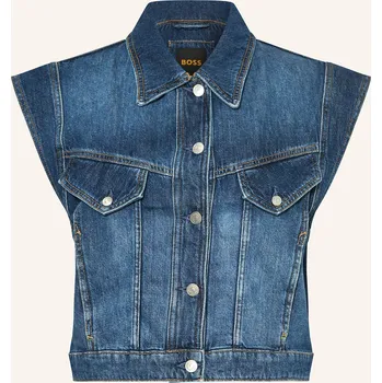 Dámská vesta Boss Dámská Džínová Vesta, tmavě modrá, 40