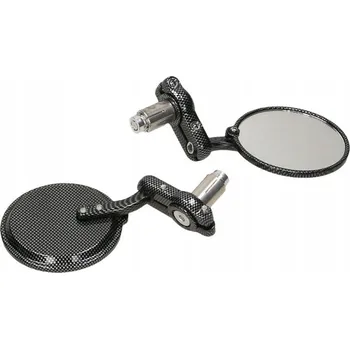 Kosmetické zrcátko KULATÉ ZRCÁTKO DO ŘÍDÍTEK CARBON (7916)