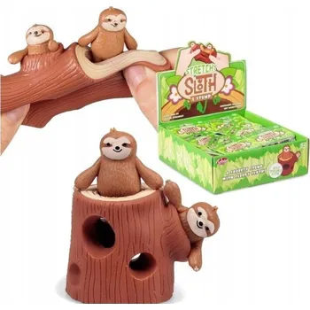 Obraz Natahovací lenochodi s kmenem stromu