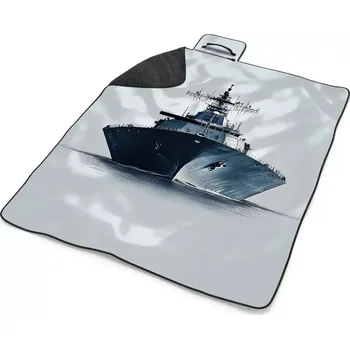 deka Sablio Plážová deka Válečná loď na klidném moři: 200x140 cm