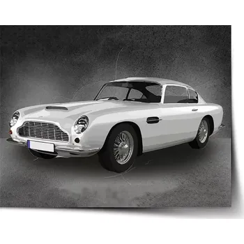 Plakát Sablio Plakát Aston Martin Tmavé pozadí - 60x40 cm