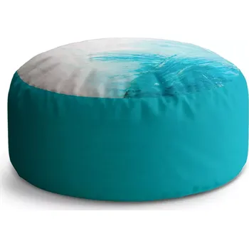 Taburet Sablio Taburet Circle Abstraktní barvy: 38x48 cm