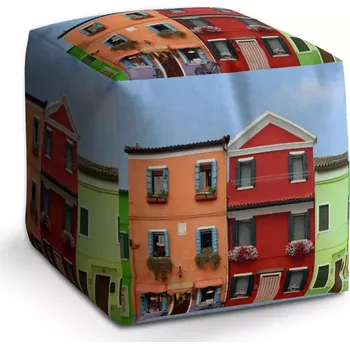 Taburet Sablio Taburet Cube Domky: 40x40x40 cm