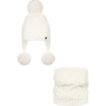 Dětský set čepice a šála BEATRIZ Ander bílá 3484800