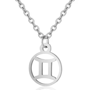 Náhrdelník Šperky4U Ocelový řetízek s přívěškem znamení blíženci - OPD0140-03