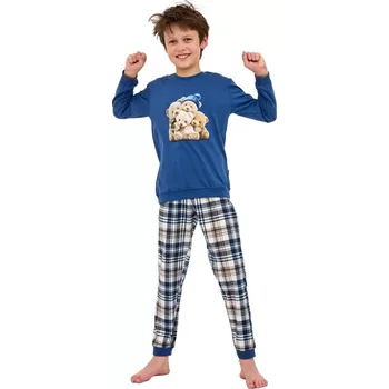 Pánské pyžamo Cornette 966/174 Bears džínová 146/152