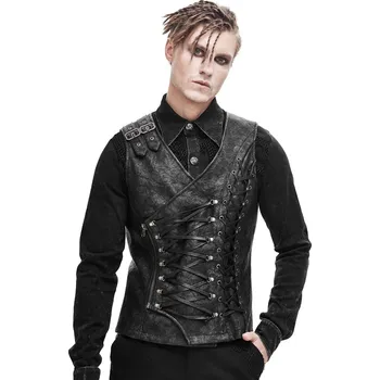 Pánská vesta vesta pánská DEVIL FASHION - Autumn Punk Rock Fog-Flower - S