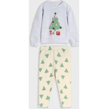 Dívčí spodní prádlo Sinsay - Žerzejová souprava - krémová - 944BA-01X - 944BA-01X-80-1