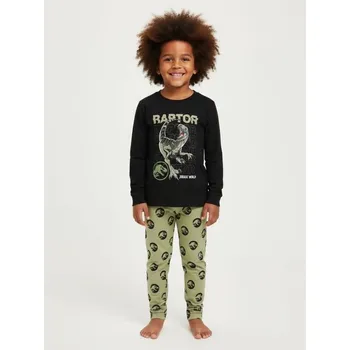 Chlapecké spodní prádlo Sinsay - Dvoudílná pyžamová souprava Jurassic World - černá - 766IL-99X - 766IL-99X-110