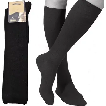 Pánské ponožky Pánské podkolenky s vlnou 2021 - 40-46 / černá