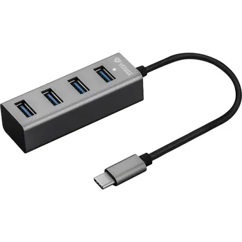 USB hub YHB C430 USB C Hub 4x USB 3.0 YENKEE (YHB C430 USB C Hub 4x USB 3.0 )