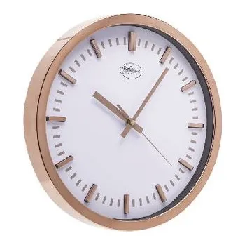 Hodiny Nástěnné Hodiny 30 cm Analogový Zlatá/Bílá (Nástěnné Hodiny 30 cm Analogový Zlata)